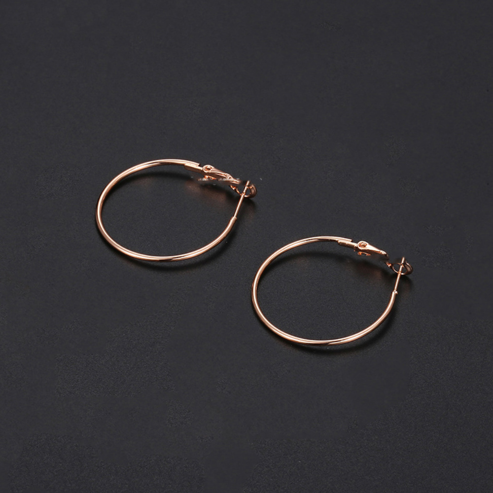 Rose Gold 13mm Hoop Earrings